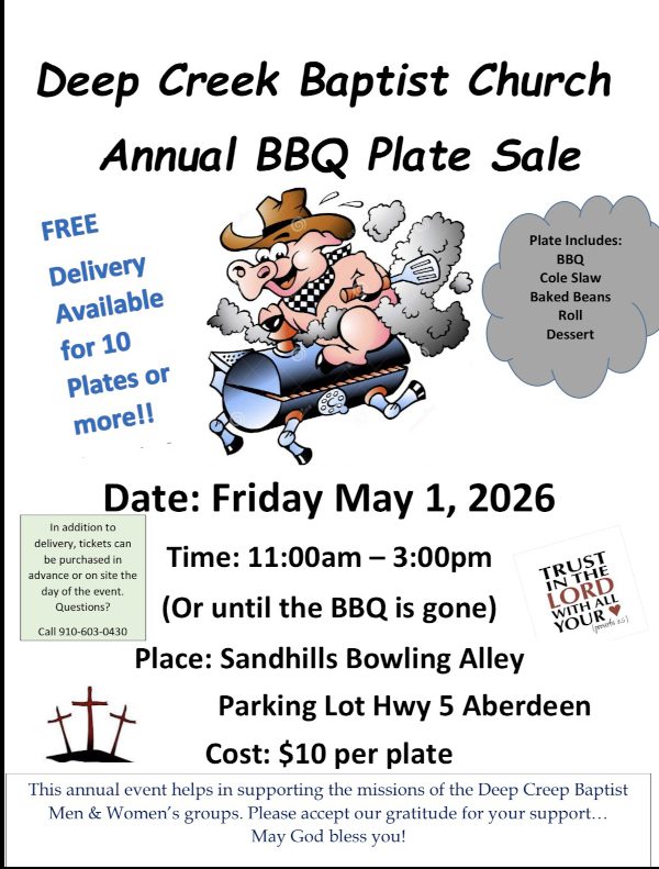 BBQ Plate Sale Benefit 2026