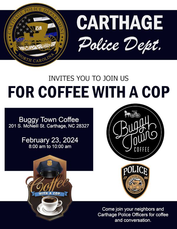 Carthage Police Department: Coffee with a Cop | The Pines Times